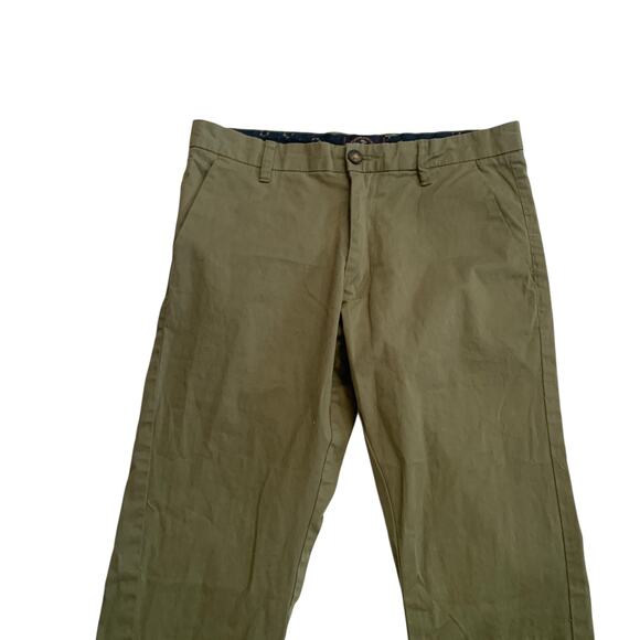 Across The Pond Men's Size 30x32 Slim Fit Stretch Craft & Tradition Chino Pants - Picture 12 of 16